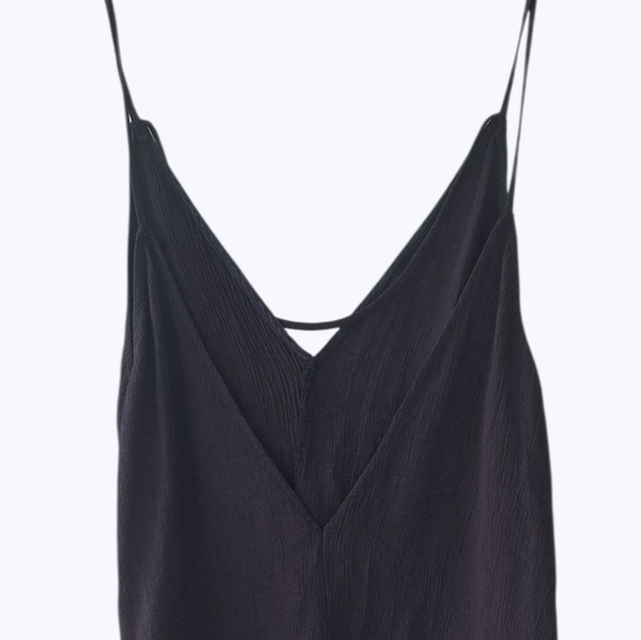 REFORMATION Blue Navy Double V Side Pocket Women's Mini Strappy Dress Size XS - Picture 4 of 7